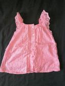 Robe chemise rose