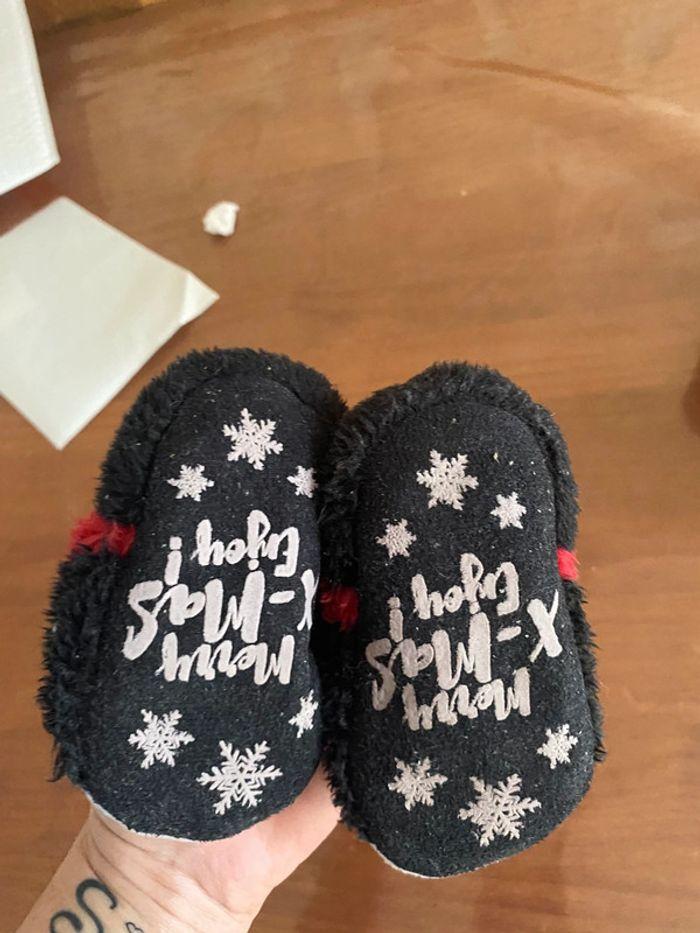 Jolie chaussons de Noël pingouin - photo numéro 3