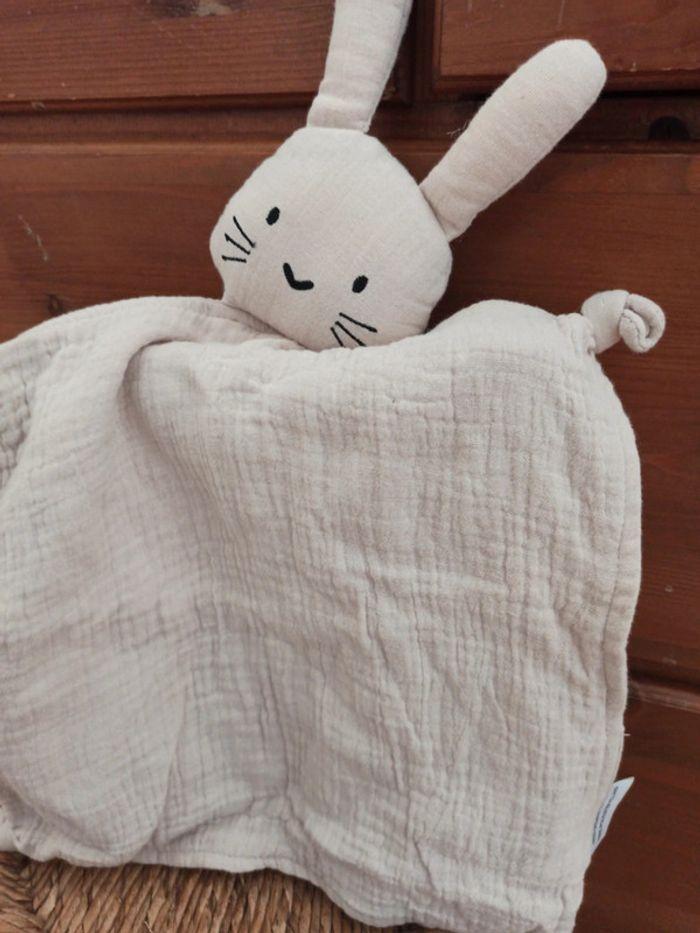 Doudou lapin coton 100% organic tbe - photo numéro 2