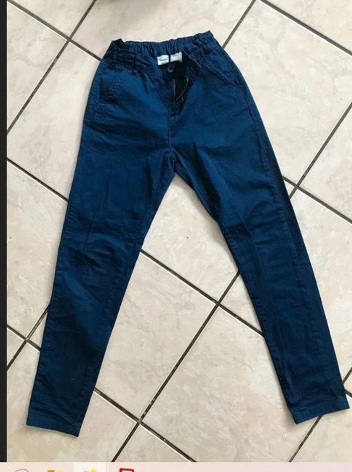 Pantalon garçon bleu 10 ans - photo numéro 2