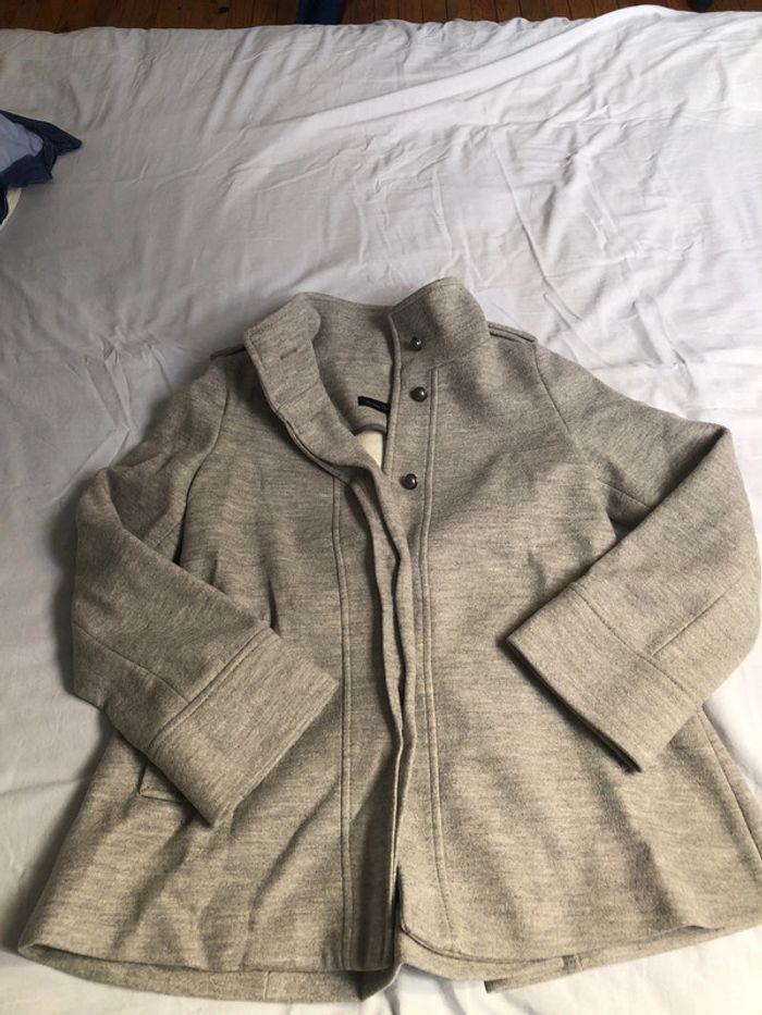 Manteau gris Massimo Dutti taille 38 - photo numéro 1