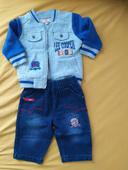 Veste teddy et jeans bébé