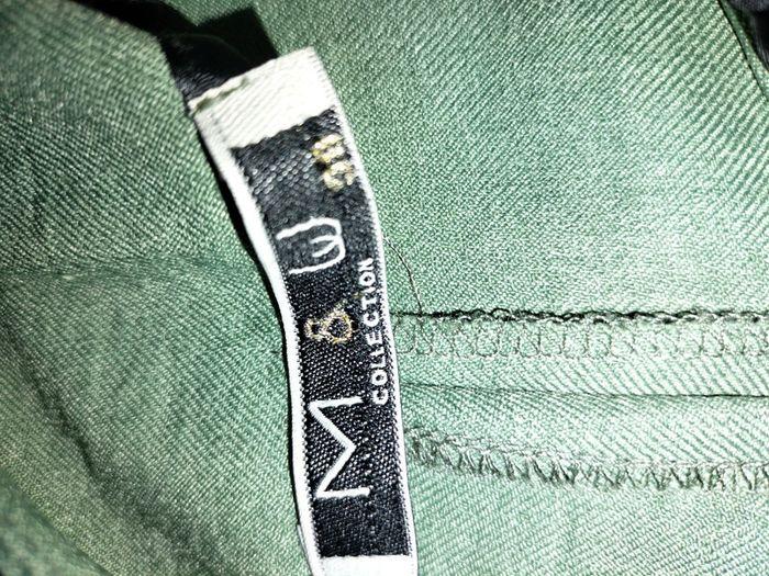 Pantalon à pince taille 38 vert très bon état - photo numéro 4