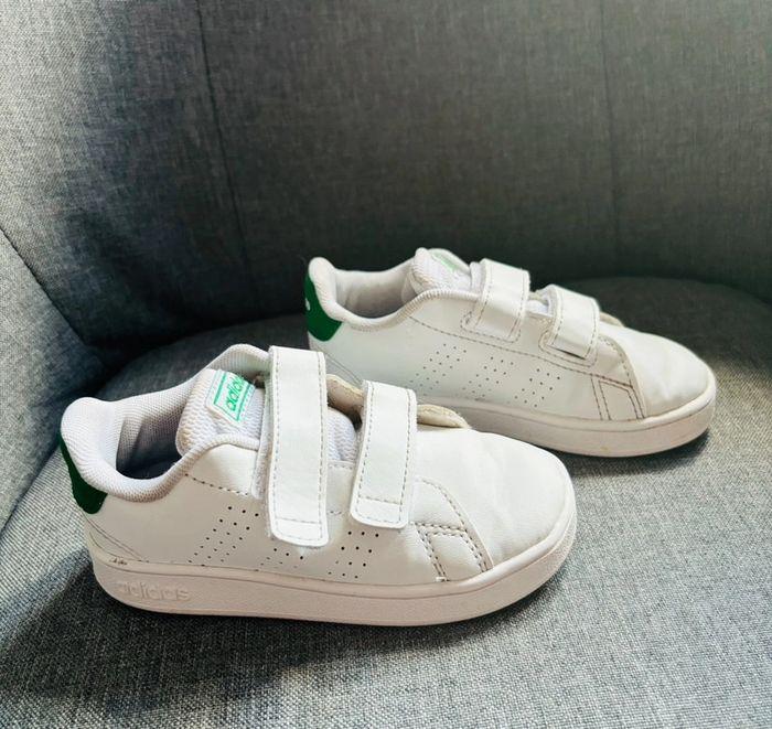 Baskets enfant garçon mixte adidas blanc vert Stan Smith - photo numéro 3