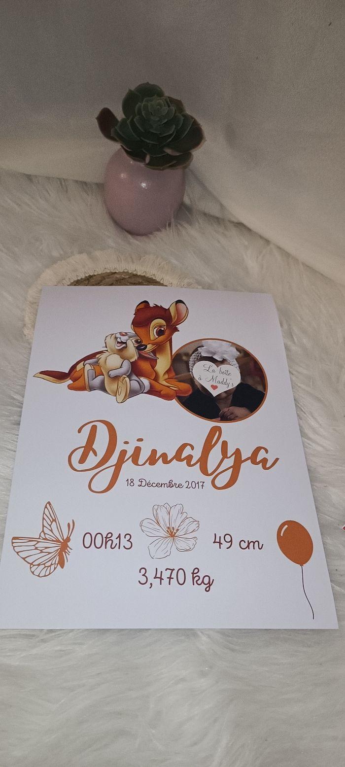 Affiche personnalisée bambi