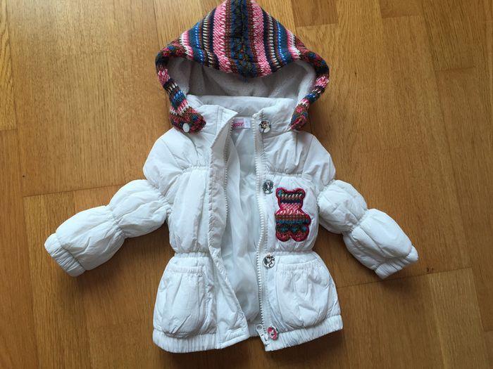 Blouson bébé fille blanc effet matelassé taille 6 mois - photo numéro 1