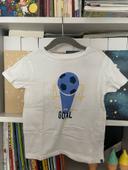 Tee shirt foot okaïdi 4 ans neuf