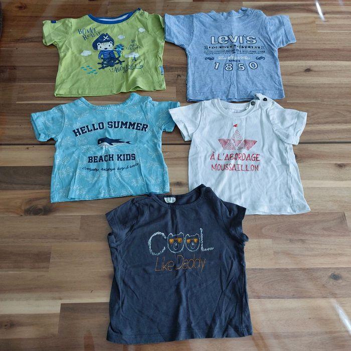 Lot de 5 t-shirt 6 mois - photo numéro 1