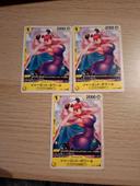 Lot de 3 cartes one piece op08 104