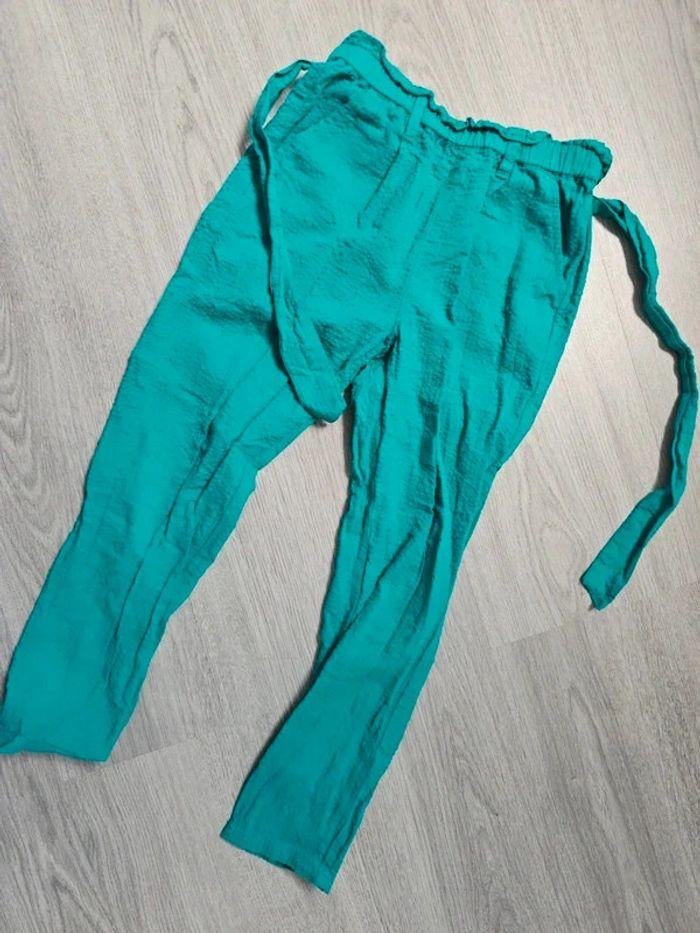 Pantalon okaidi vert 6 ans - photo numéro 2