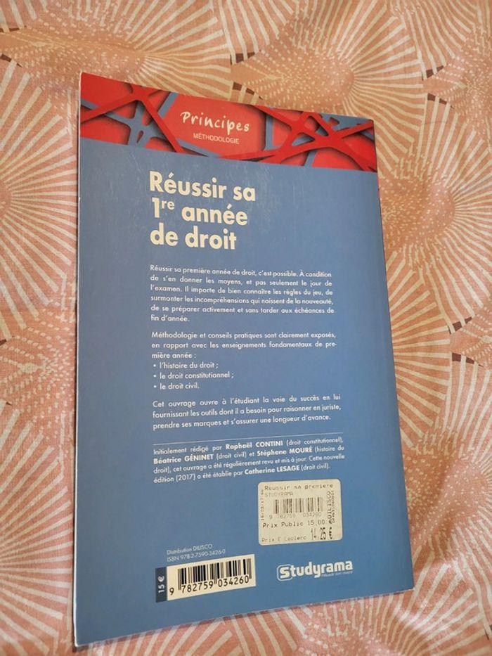 Livre réussir sa première année de droit - photo numéro 2