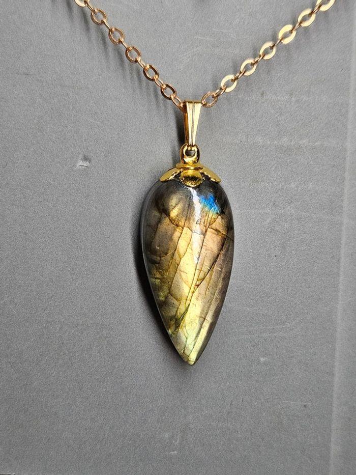 Labradorite violet et doré - photo numéro 5