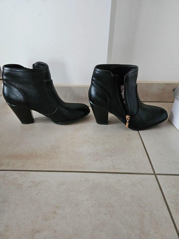 Bottines à talon noires Gémo - photo numéro 6