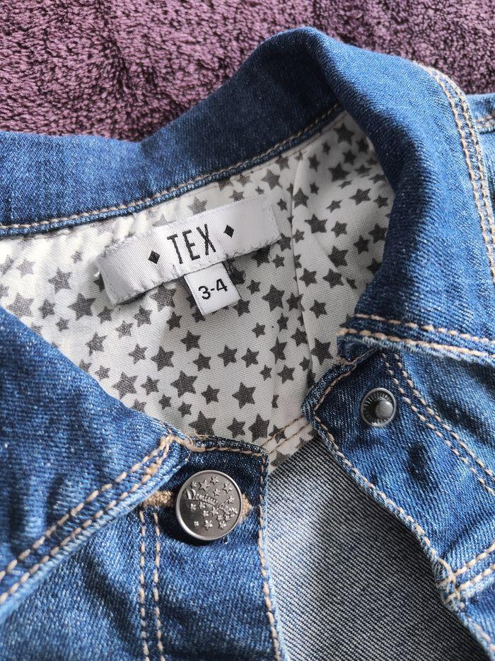 Veste en jean bleu étoiles Tex 3 4 ans - photo numéro 4