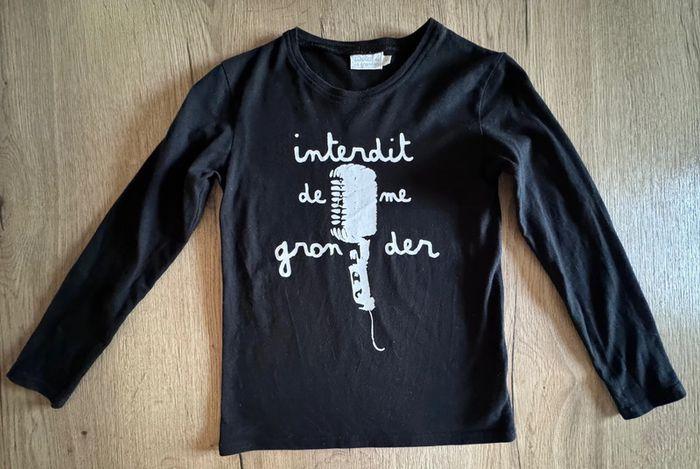 Tee shirt taille 8 ans Interdit de me gronder très bon état - photo numéro 1