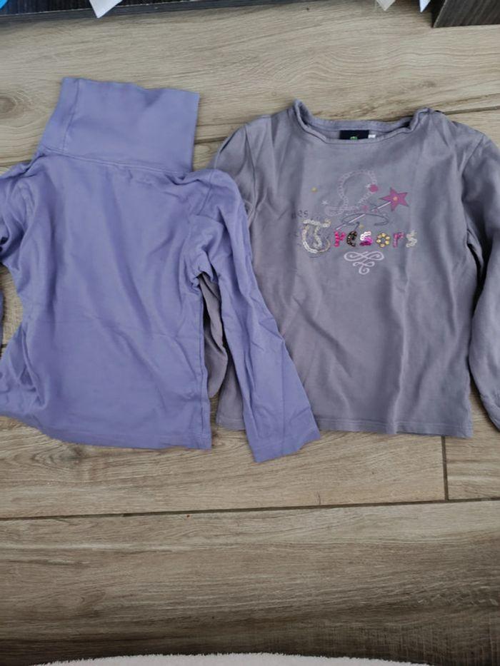 Lot de 2 t shirts manches longues 6 ans - photo numéro 1