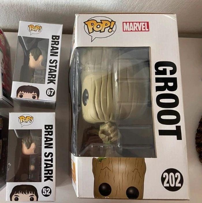 Funko pop Bran Stark Game of throne et Groot - photo numéro 6