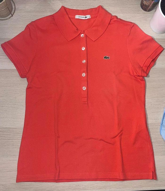 Polo Lacoste femme slim fit comme neuf - photo numéro 4