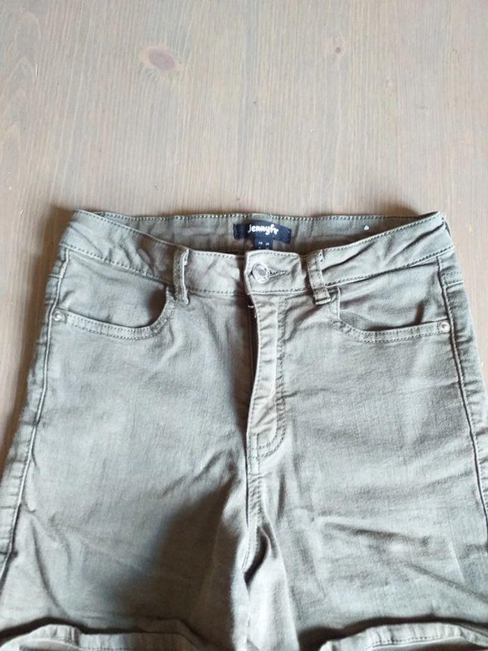 Short en jean kaki - photo numéro 1