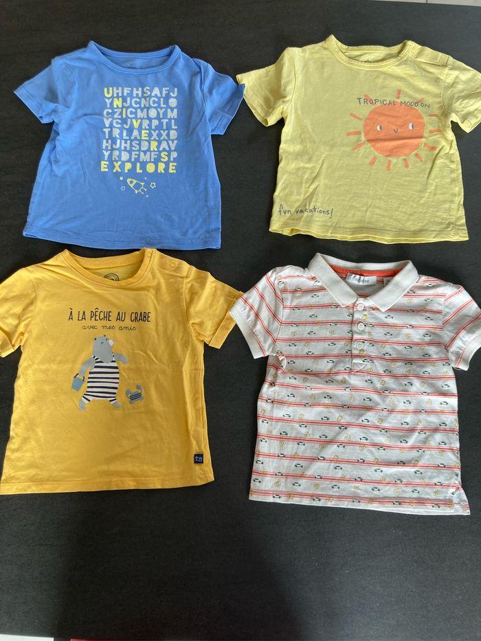 4 tee-shirts manches courtes 24mois - photo numéro 1