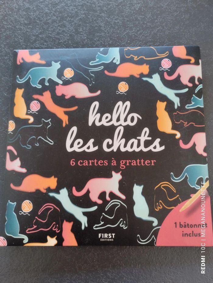 🦋 Hello les chats 6 Cartes à gratter First Edition - photo numéro 1