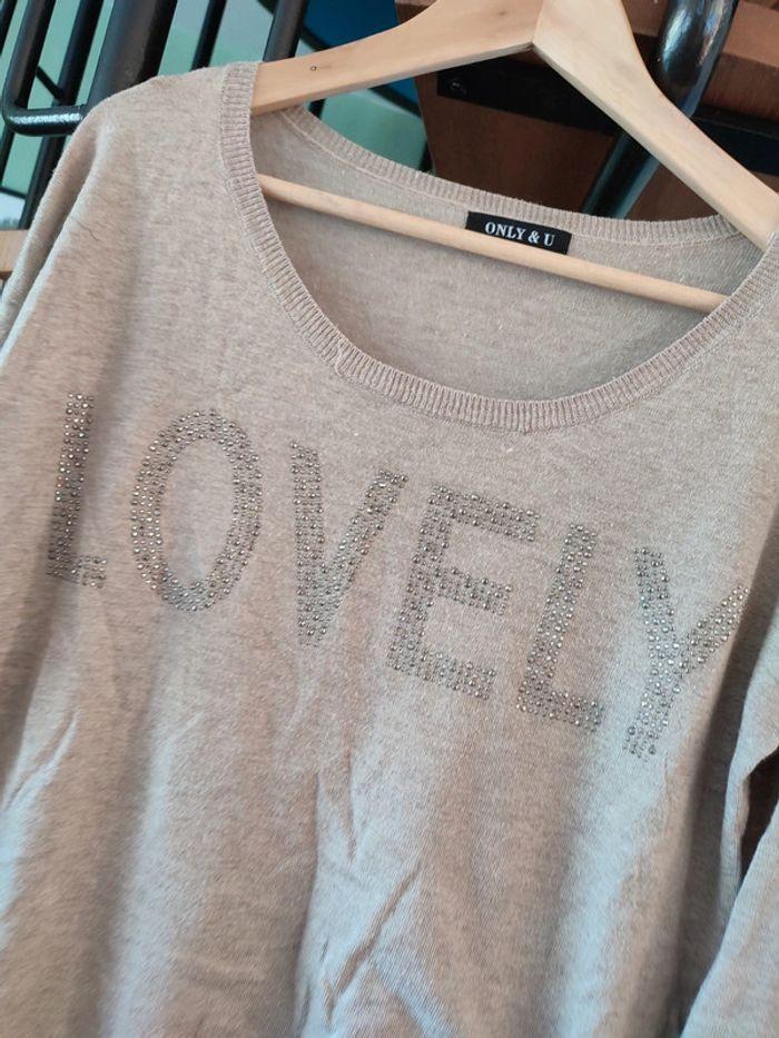 Pull lovely beige OFFERT - photo numéro 2