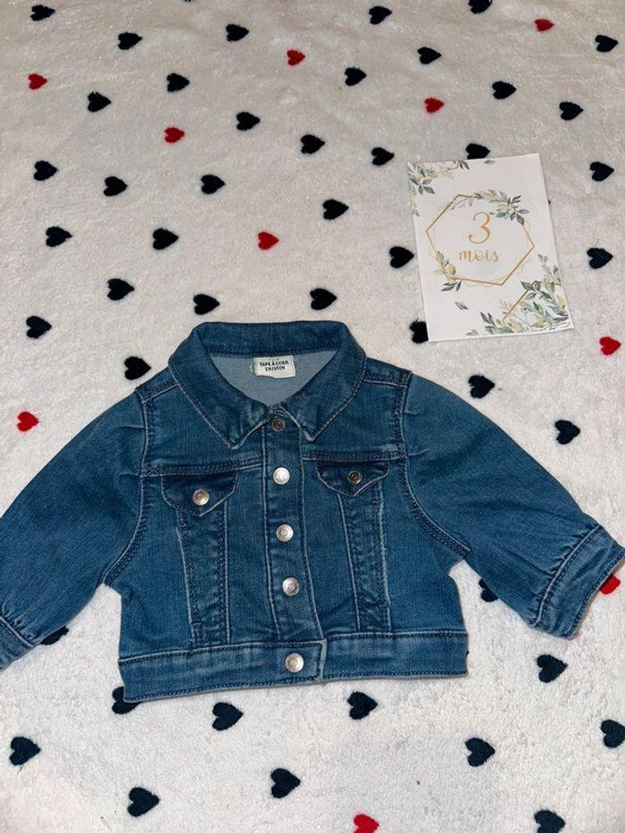 Veste en jean tape à l’œil 3mois fille - photo numéro 1