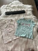 Lot de deux tee shirt un kiabi et un grain de blé taille 18 mois