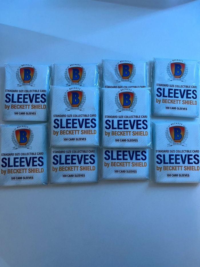 10 packs of 100 sleeves Becket Shields - photo numéro 1