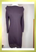 Robe droite Violet foncé