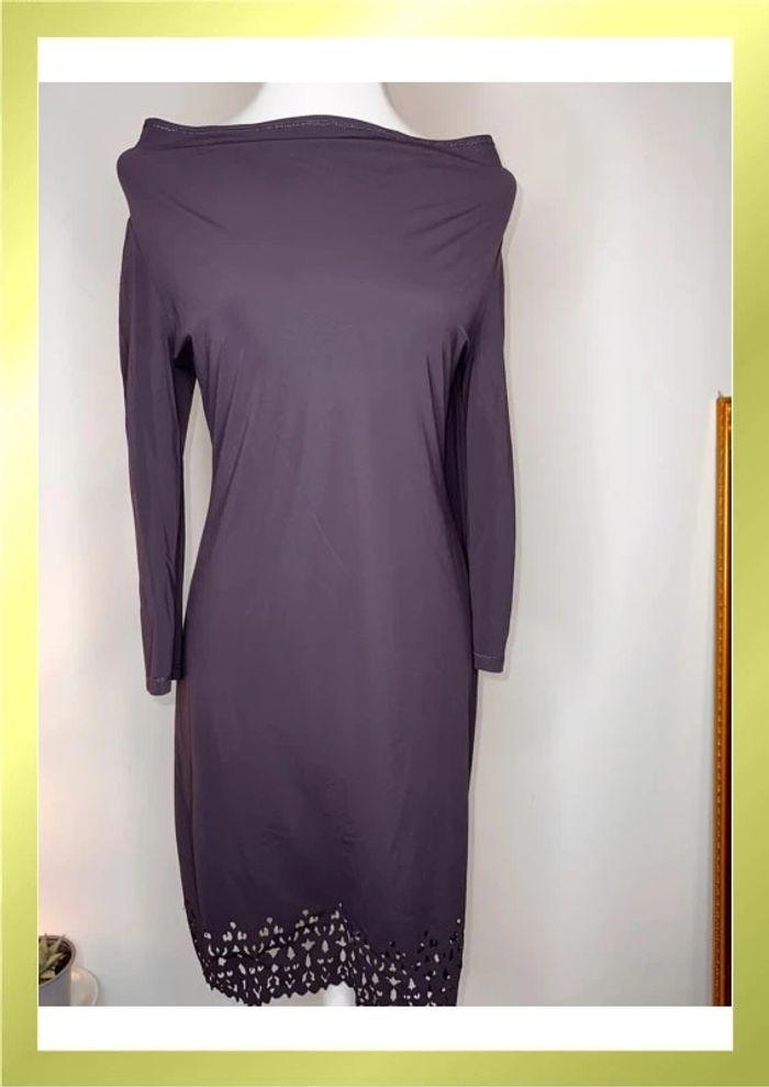 Robe droite Violet foncé - photo numéro 1