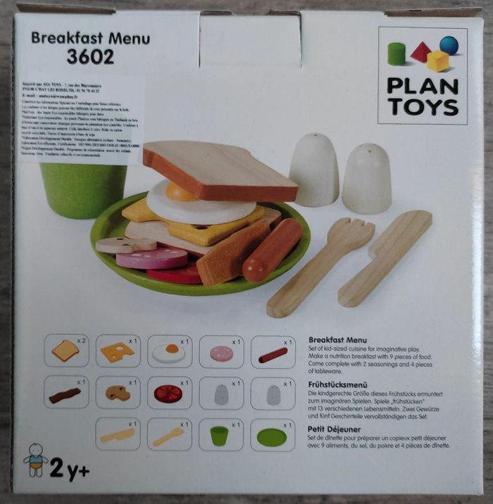 Set petit déjeuner en bois Plantoys NEUF - photo numéro 2