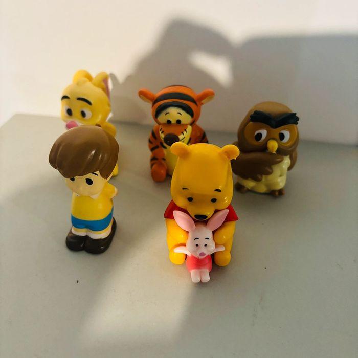 Lot figurine Winnie l’ourson porcinet ours jaune Christophe - photo numéro 1