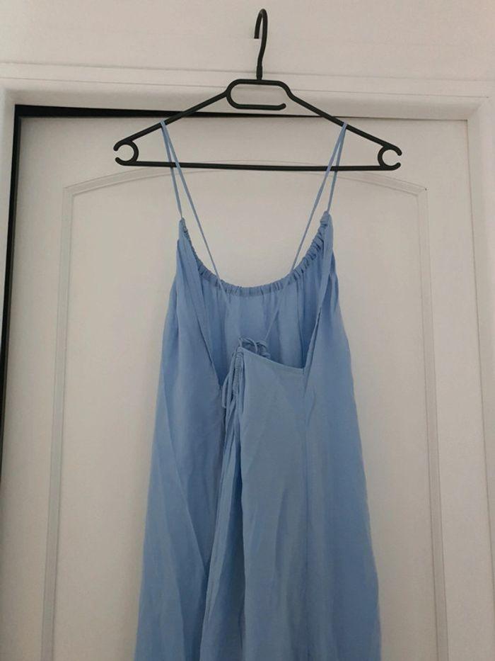 Robe longue bleue zara - photo numéro 3