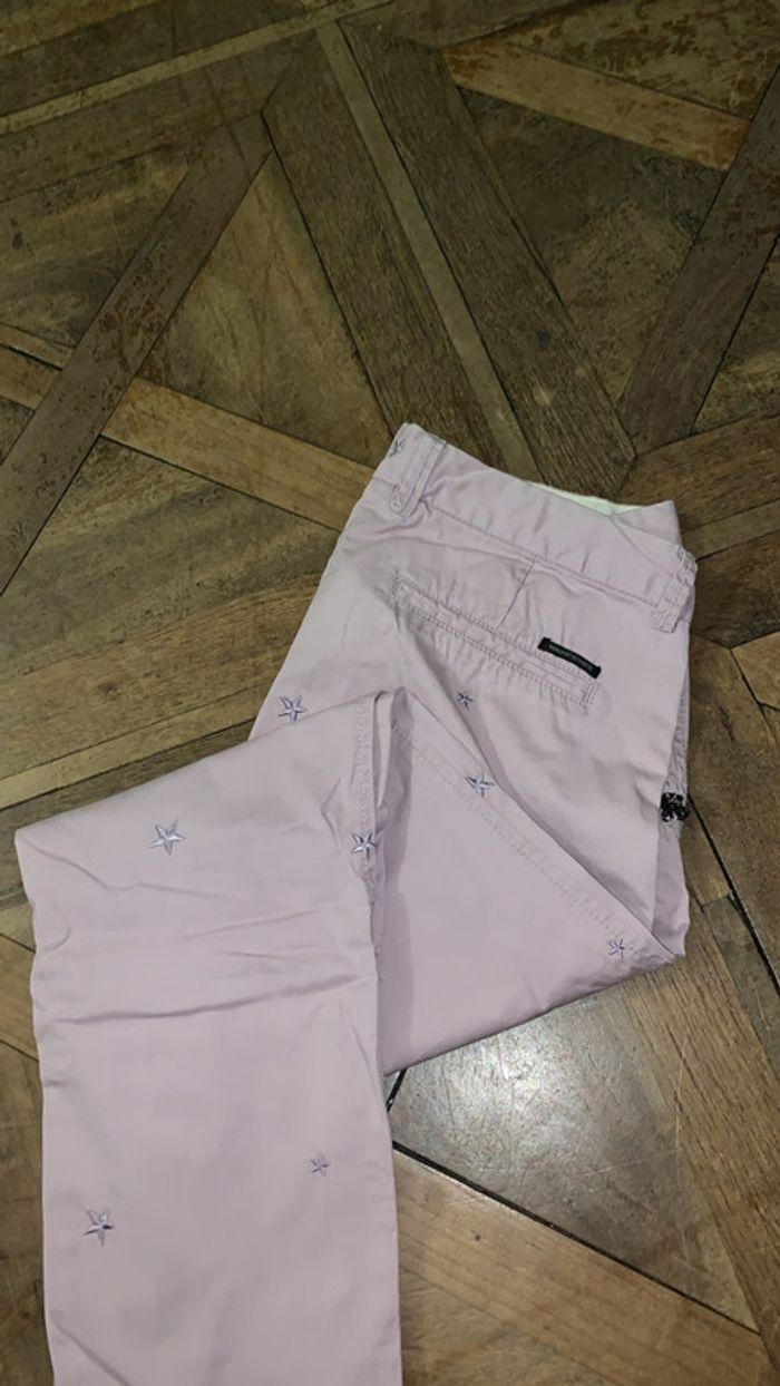 Pantalon Maison Scotch couleur Lilas, motif étoile. - photo numéro 3