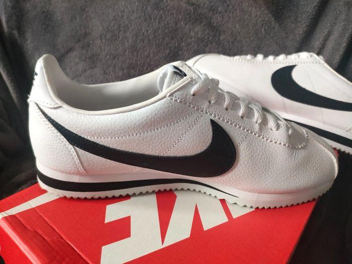 Nike Cortez classic leather white black 44.5 - photo numéro 5