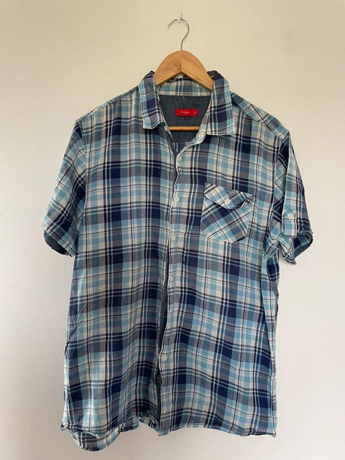 Chemise à carreaux tissaia 42 homme - photo numéro 1