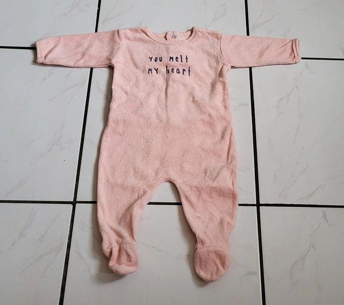 Lot 2 pyjamas une pièce bébé fille - photo numéro 4