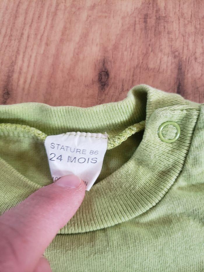 T-shirt manches longues  vert pastel  Cora 24 mois - photo numéro 4