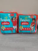 Lot de 2 paquets de couches pampers pants 5 et 6