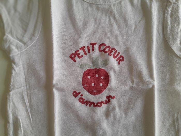 Tee shirt "Petit coeur d'amour" 9 mois - photo numéro 4