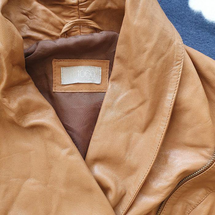 Veste cuir agneau camel 1060 taille 36 - photo numéro 6