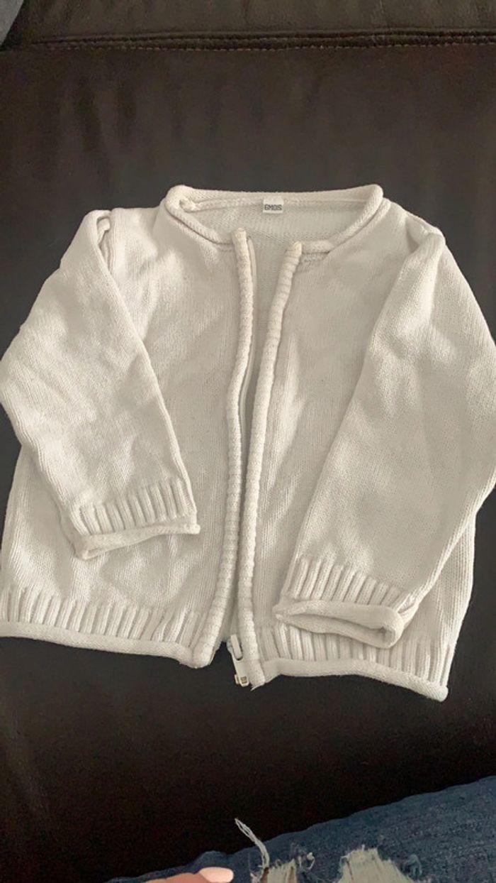 🛑gilet zipper blanc 🛑 - photo numéro 2