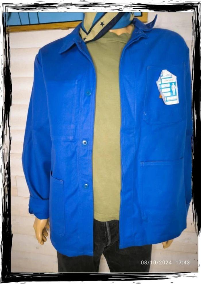 Rare Veste bleu Vintage de travail Le Mineur taille 46/48 - photo numéro 1