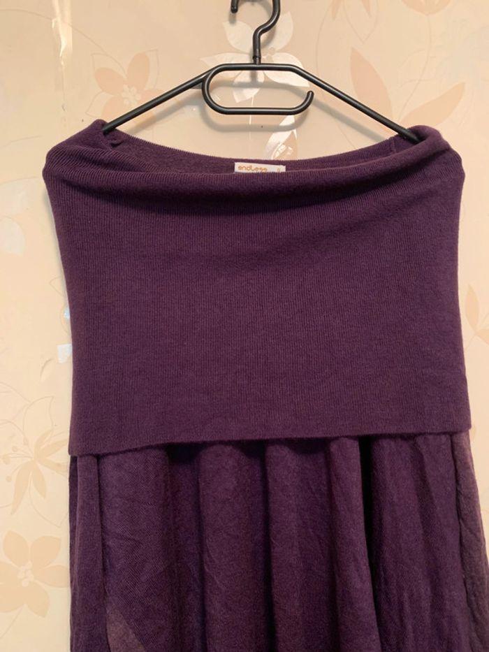 Pull violet bicolore taille unique 💜 - photo numéro 3