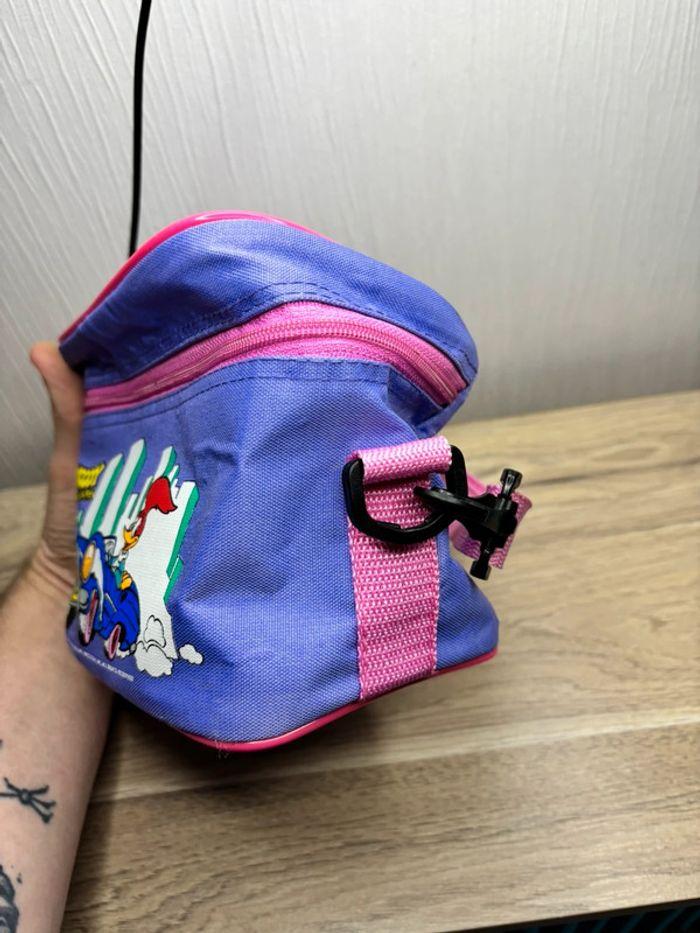 Petit sac vintage rose violet 1980 , goûter lunchbox woody woodpecker - photo numéro 4