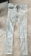 Jean Zara gris clair troué 40