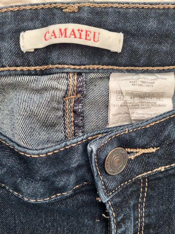 Jean skinny bleu foncé Camaïeu T.40 - photo numéro 3