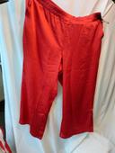 Pantalon terracotta à élastique à pants large taille 54  neuf