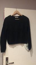 Pull en coton noir taille S de la marque Camaïeu